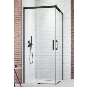 Radaway Idea Black KDD 100x100 cm tolóajtós zuhanykabin