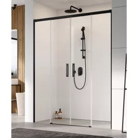 Radaway Idea Black DWD 150 cm tolóajtós zuhanyajtó