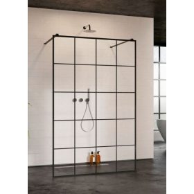 Radaway Modo New Black I Factory 120 Walk-in zuhanyfal