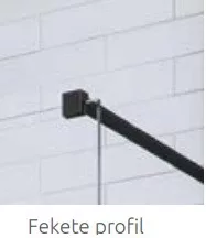 Modo New Black II 70 cm Walk-in zuhanyfal tartórúd