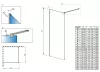 Radaway Modo New II 85 zuhanyfal