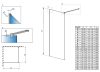 Radaway Modo New Black II 115 cm Walk-in zuhanyfal