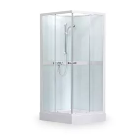 Sanipro Simple Square 80x80 hátfalas komplett zuhanykabin