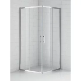   Sanipro OBS2 90x90 + OBB 90 3 oldalú falsíkra szerelhető zuhanykabin