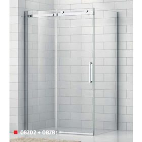 Sanipro OBZD2 + OBZB 140x80 cm tolóajtós zuhanykabin