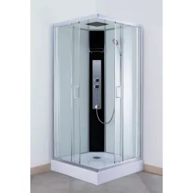   Sanipro Lucidus Square 90 szögletes hátfalas komplett zuhanykabin