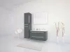 Libato 90 cm fürdőszobabútor alsó, antracit