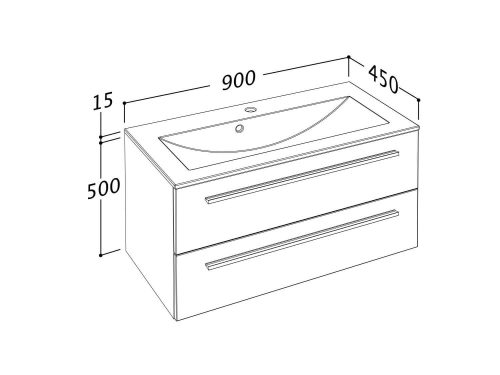 Libato 90 cm alsóbútor mosdóval méretei