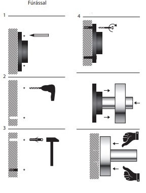 Roltechnik Quattro WC papír tartó rúd