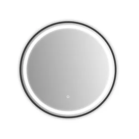 Palma Black I. 60 cm kerek tükör LED világítással
