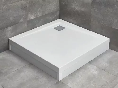 Argos C 90x90 szögletes akril zuhanytálca lábbal előlappal