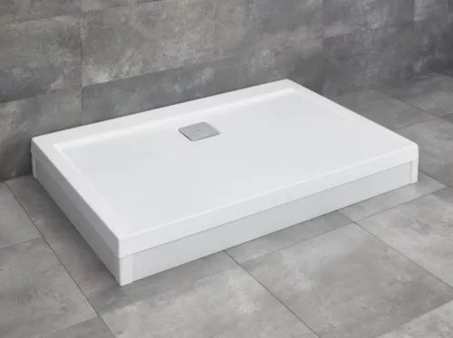 Argos D 110x90 akril téglalap zuhanytálca lábbal, előlappal