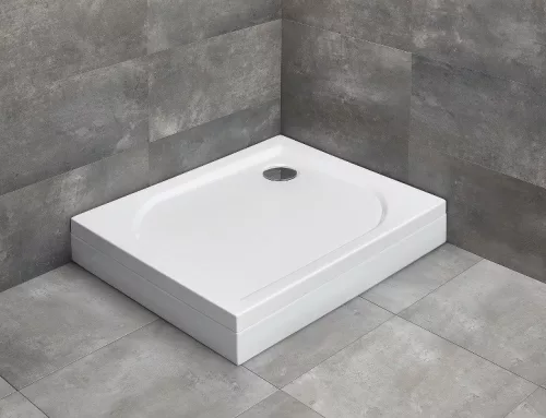 Delos D 90x75 akril téglalap zuhanytálca előlappal