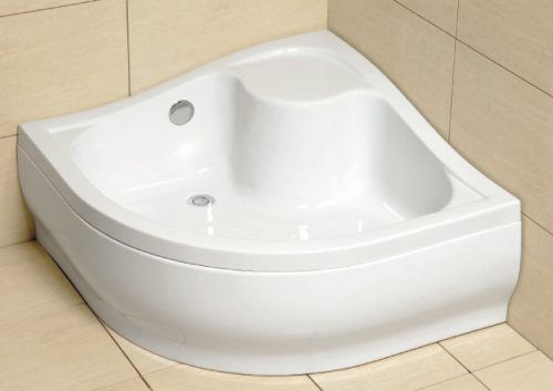 Radaway Korfu A 80 íves magasított zuhanytálca