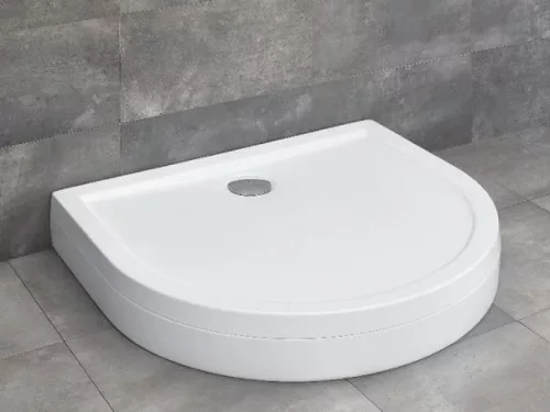 Delos P 100x90 félköríves zuhanytálca lábbal előlappal