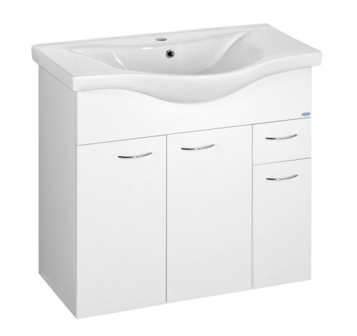 Aqualine Keramia Fresh 80 alsóbútor mosdóval