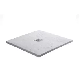 Kreta 90x90 cm szögletes öntött márvány zuhanytálca fehér