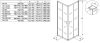 SQ Line TKK 90x90 szögletes zuhanykabin méretei