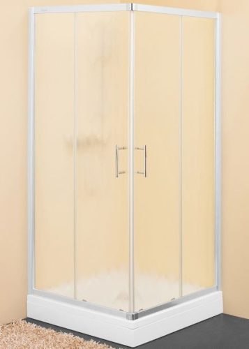 SQ-Line TKK 80x90 szögletes zuhanykabin silver