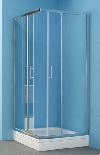 SQ-Line TKK 90x100 szögletes zuhanykabin silver