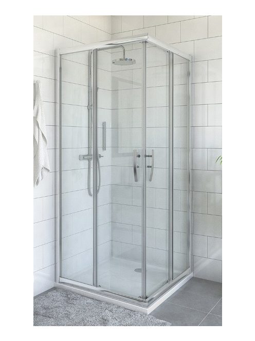 PXS2L+PXS2P 100x100 szögletes zuhanykabin