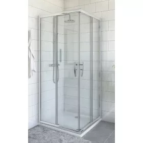 Roltechnik PXS2L+PXS2P 90x90 szögletes zuhanykabin