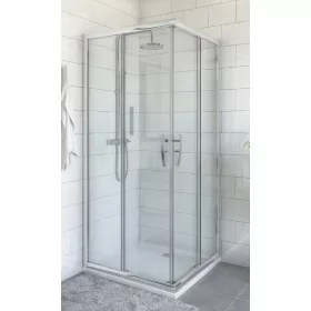 Roltechnik PXS2L+PXS2P 90x100 szögletes zuhanykabin