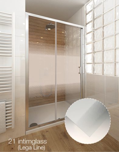 Roltechnik LLDO1 + LLB 90x90 szögletes zuhanykabin