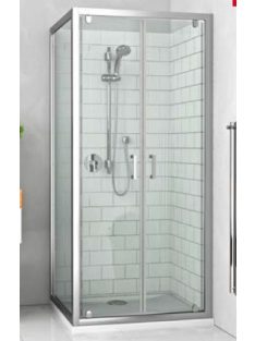 LLDO2 + LLB 100x75 szögletes zuhanykabin