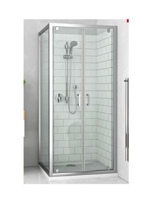 LLDO2 + LLB 80x75 szögletes zuhanykabin