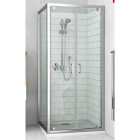 Roltechnik LLDO2 + LLB 80x80 szögletes zuhanykabin