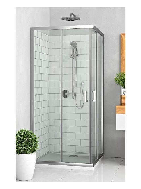 LLS2 100x80 szögletes zuhanykabin
