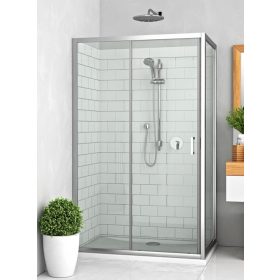 Roltechnik LLD2+LLB 100x80 cm tolóajtós zuhanykabin