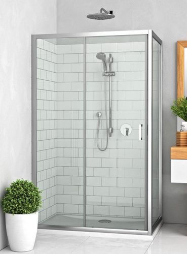 Roltechnik LLD2+LLB 130x75 cm tolóajtós zuhanykabin