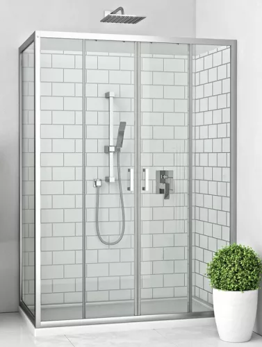 Roltechnik LLD4 140 cm tolóajtós zuhanyajtó