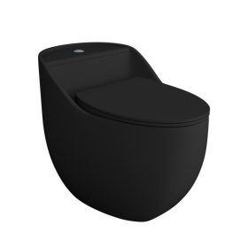 Lavita Silia Black Rimless monoblokkos WC
