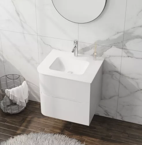 Lavita Atlanta White 60 cm alsóbútor mosdóval