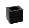 Lavita Atlanta Black 60 cm alsóbútor mosdóval