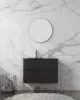 Lavita Atlanta Black 80 cm alsóbútor mosdóval