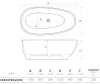 Lavita Queen 170x85 szabadon álló kád