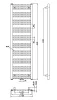 Bruckner Albrecht 400x1570 fürdőszobai radiátor