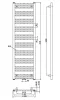 Bruckner Albrecht 500x1570 fürdőszobai radiátor