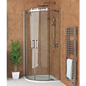 Roltechnik AMR2N 90 íves tolóajtós zuhanykabin