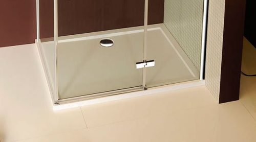 Polysan Karia 90x80 téglalap öntött márvány zuhanytálca
