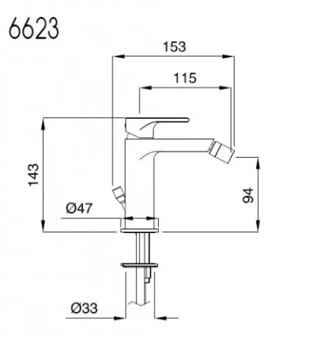 Simple bidet csaptelep 6623 méretei