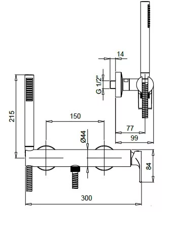 Simple zuhany csaptelep 6635 méretei