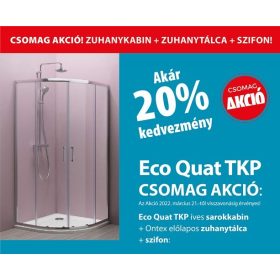 Eco Quat TKP 80 íves sarokkabin szett