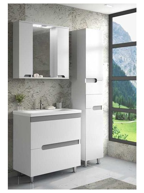 Verona 80 modern fürdőszobabútor szürke