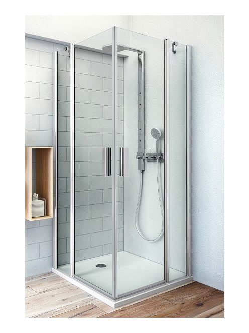 TDO1+TDO1 100 szögletes nyílóajtós zuhanykabin