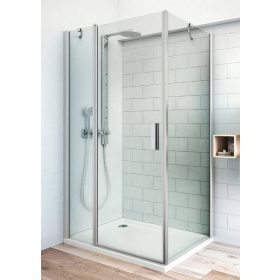 Roltechnik TDO1+TB 90x90 nyíló ajtós zuhanykabin